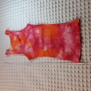 Tie dyed tank, Hanes